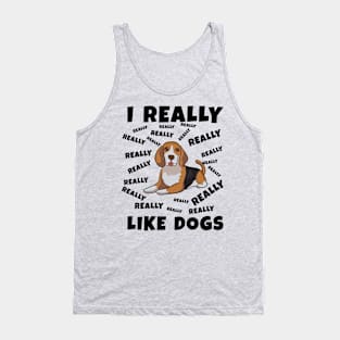 I Really Like Dogs Tank Top